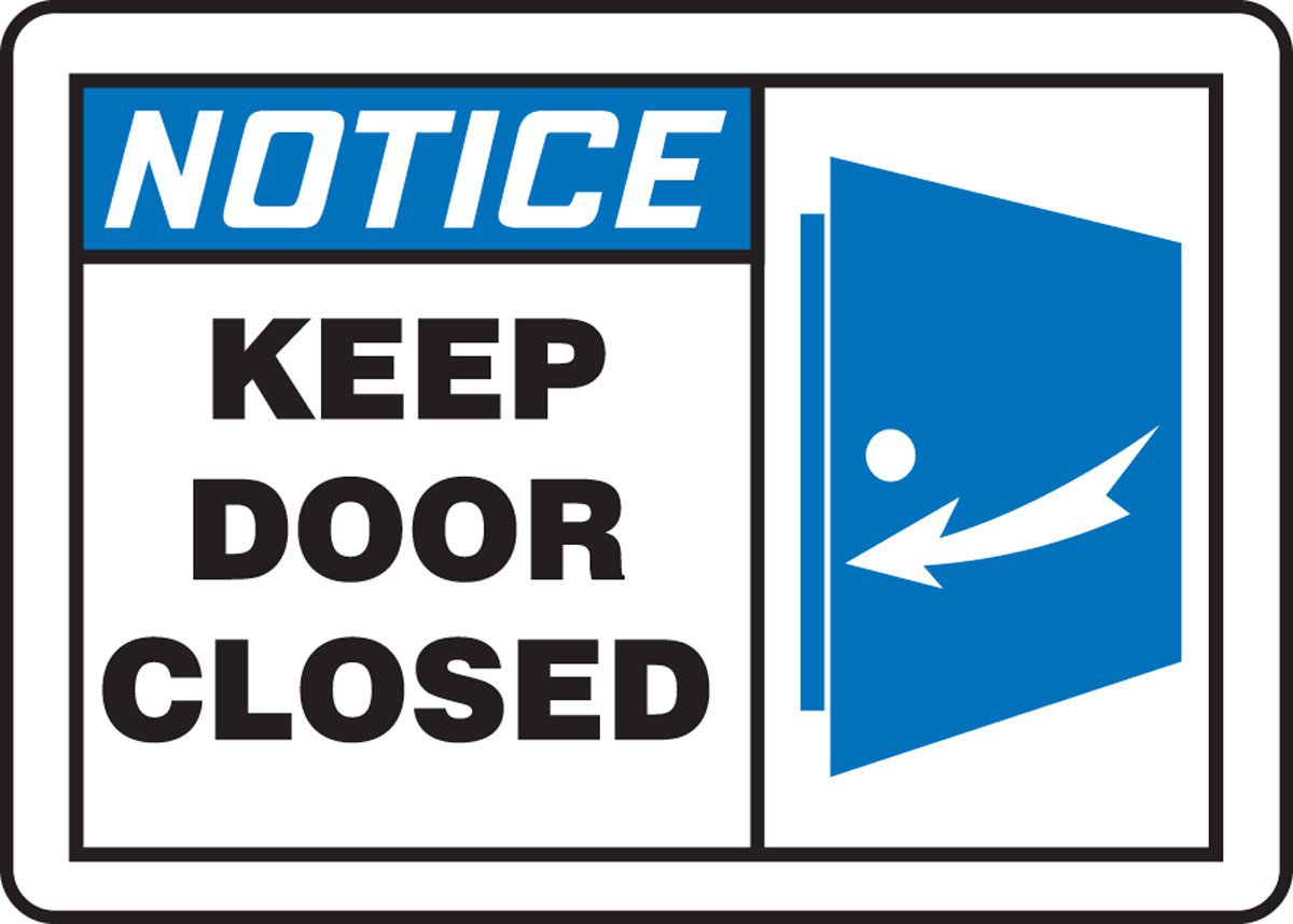 1200x858 Close Door Sign Clipart
