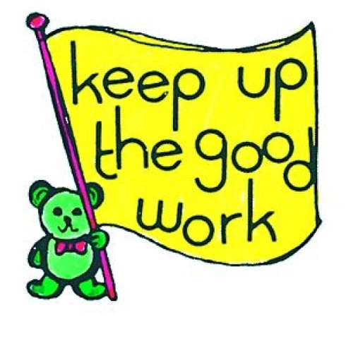 490x490 Keep Up The Good Work Stamp (Bear) (Id=19758)