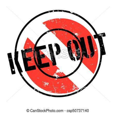 450x438 Keep Out Rubber Stamp. Grunge Design With Dust Scratches . Eps
