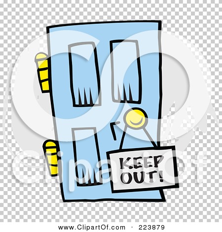 450x470 Royalty Free (Rf) Clipart Illustration Of Keep Out Sign On