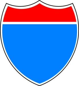 276x298 Blank Interstate Sign Clip Art