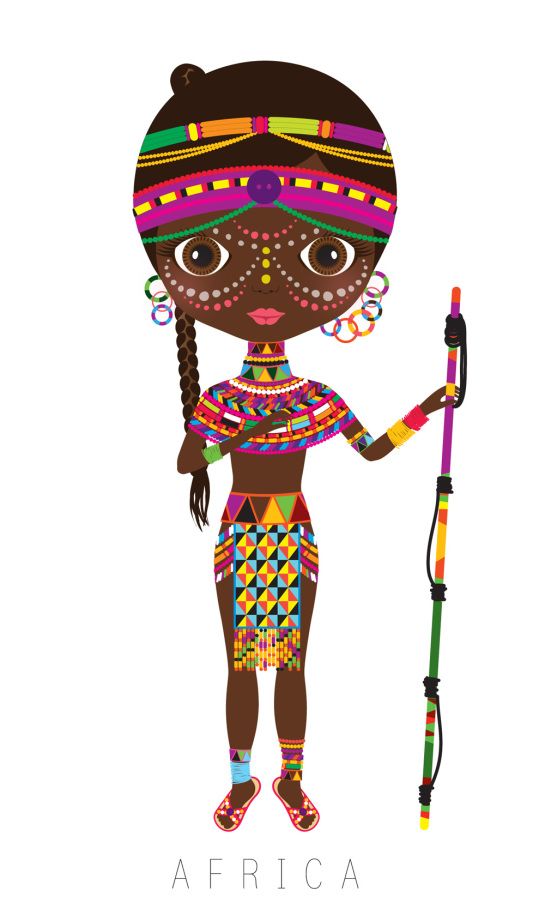 545x915 Del Mundo Africa, Clip Art And Dolls