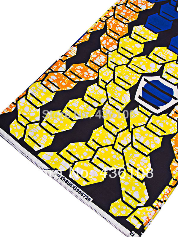 600x800 African Fabric Store Houston Kente Cloth Blue Sexangle Super