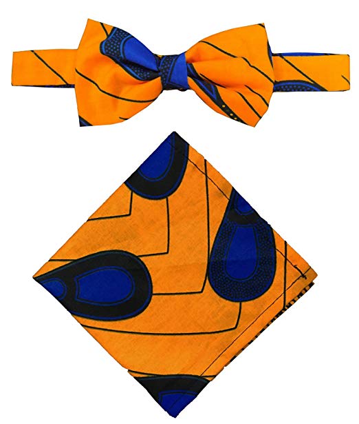 522x615 African Wax Print Fabric Men's Bow Ankara Tie