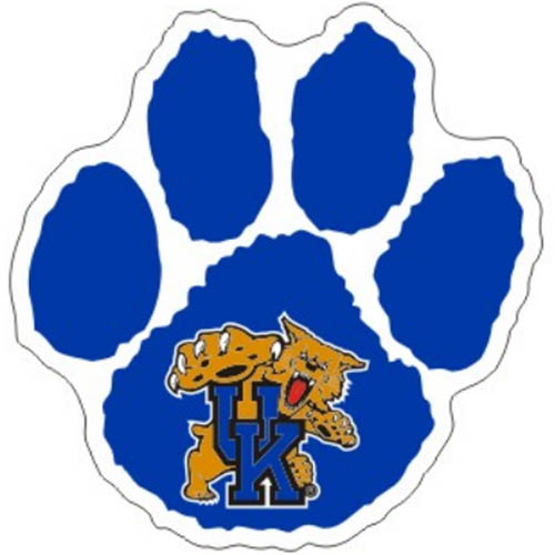 500x500 Kentucky Wildcats 4 Cat Paw Decal