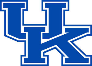 300x217 University Of Kentucky Wildcats Uk 6 White Blue Vinyl Decal