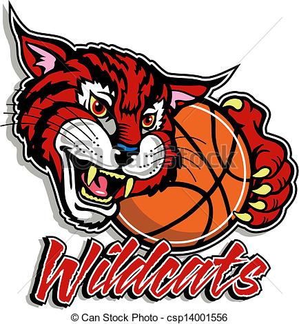 434x470 Wildcat Basketball Clipart