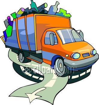 330x350 Simple Garbage Truck Clip Art