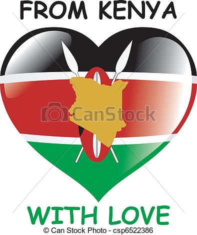 394x470 From Kenya With Love Clip Art Vector