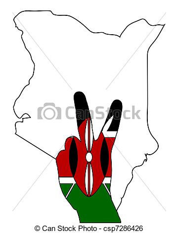 360x470 Kenya Hand Signal Clip Art Vector