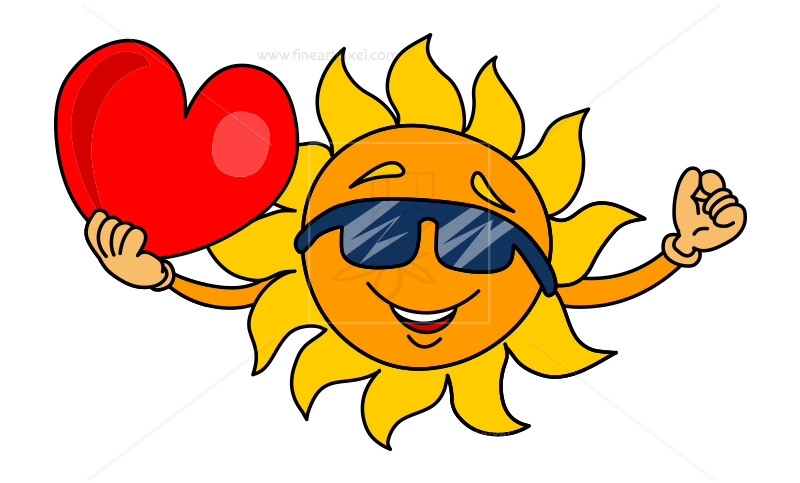 800x483 Sun And Heart Clip Art Free Vectors, Illustrations, Graphics