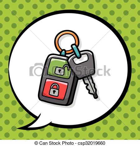 450x470 Key Doodle Clip Art Vector