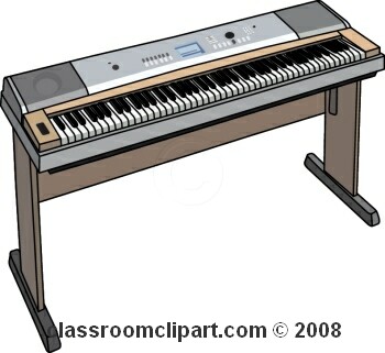 350x321 Electric Organ Clipart