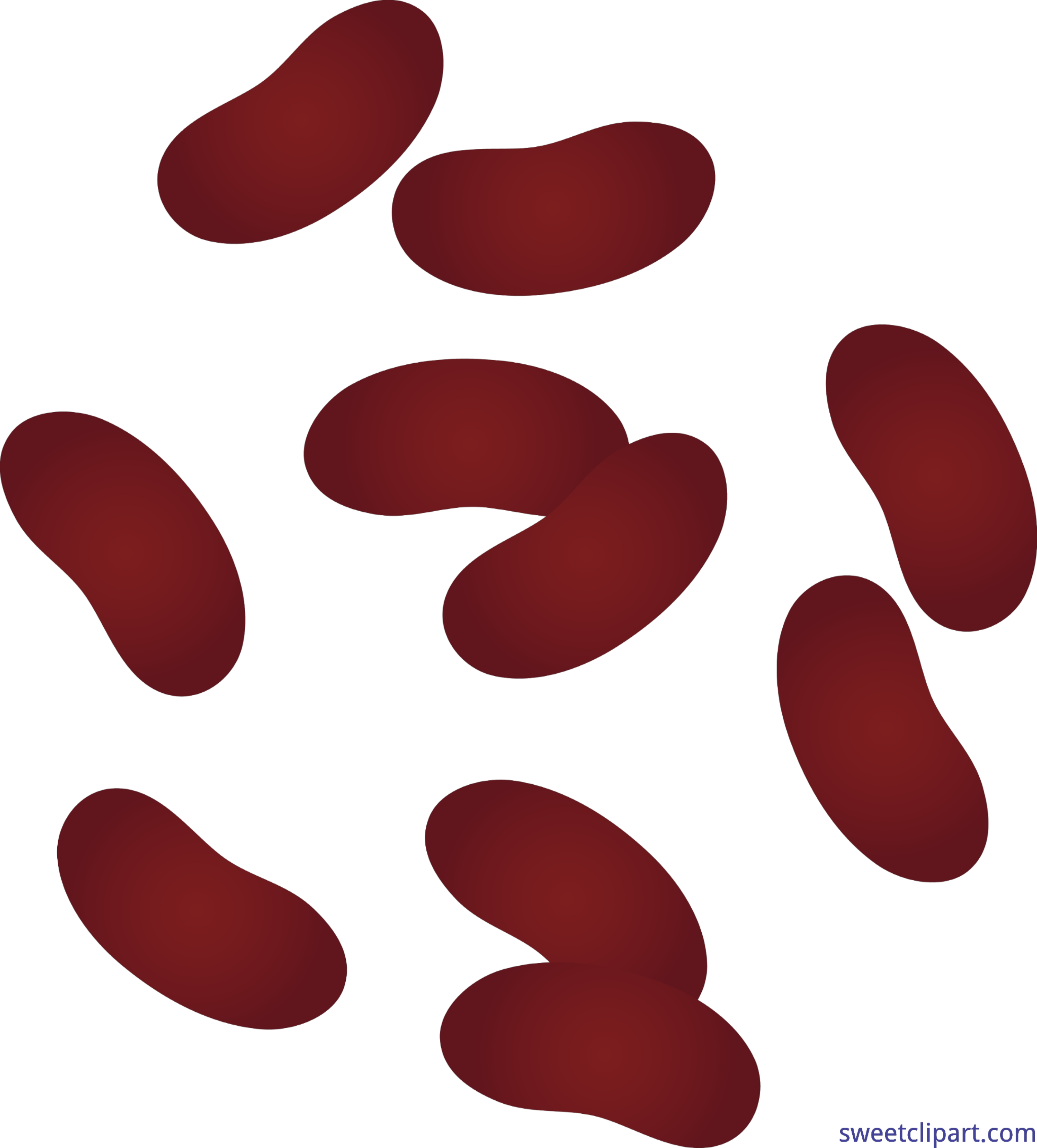 3201x3545 Kidney Beans Clip Art