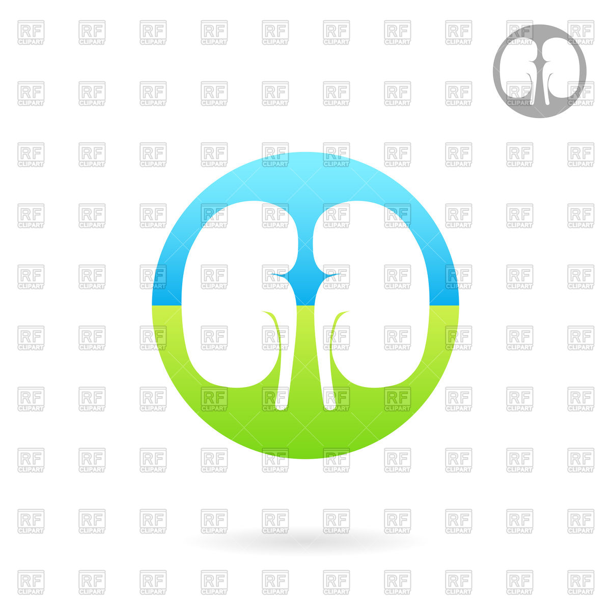 1200x1200 Kidney Medical Icon Royalty Free Vector Clip Art Image