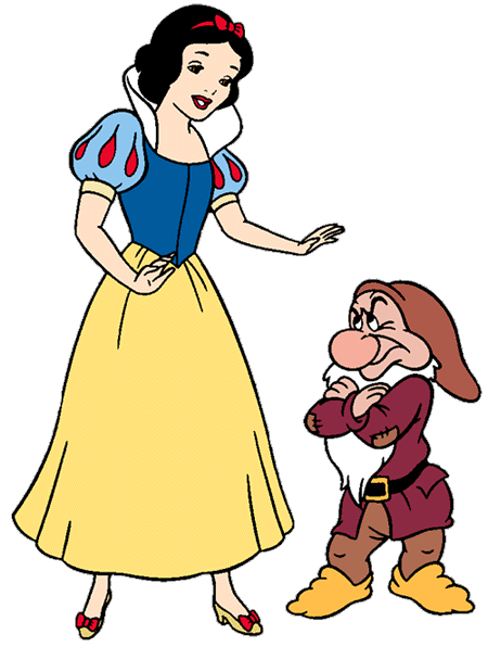 450x596 Snow White With Dwarfs Clip Art Disney Clip Art Galore