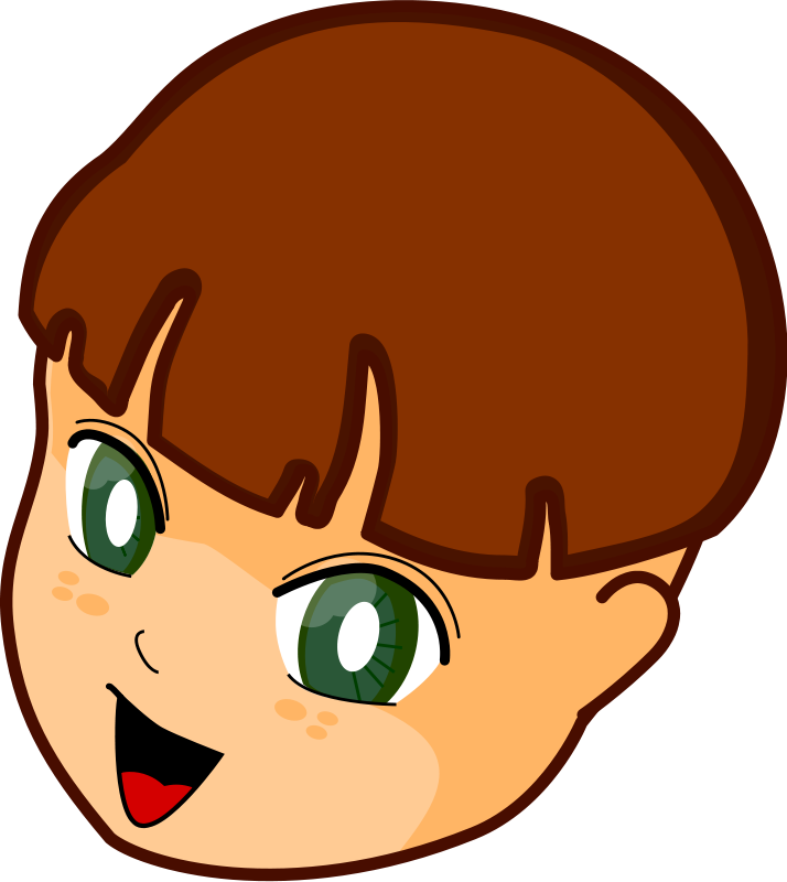 Kids Face Clipart