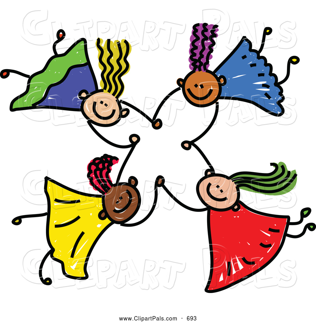 1024x1044 Startling Holding Hands Clipart Pal Of A Childs Sketch Four Kids