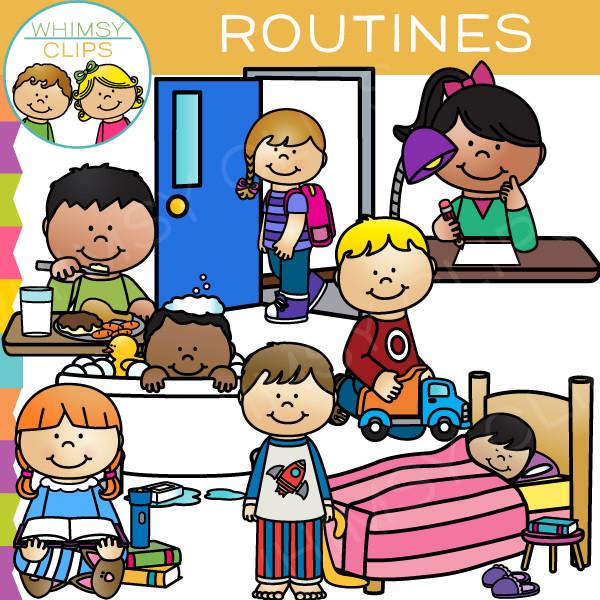 600x600 Kids Routines Clip Art , Images Amp Illustrations Whimsy Clips