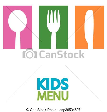 450x470 Kids Menu Background Design Illustration Vector Clipart