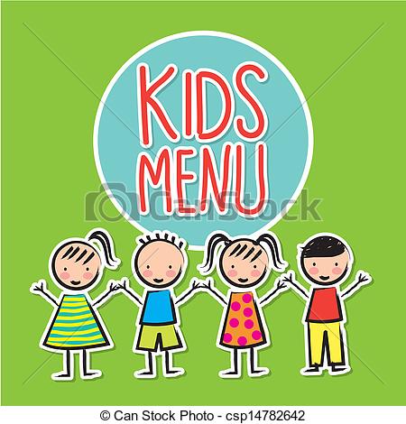 450x470 Kids Menu Over Green Background Vector Illustration Eps Vector