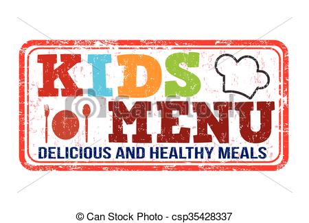 450x325 Kids Menu Stamp. Kids Menu Grunge Rubber Stamp On White Vectors