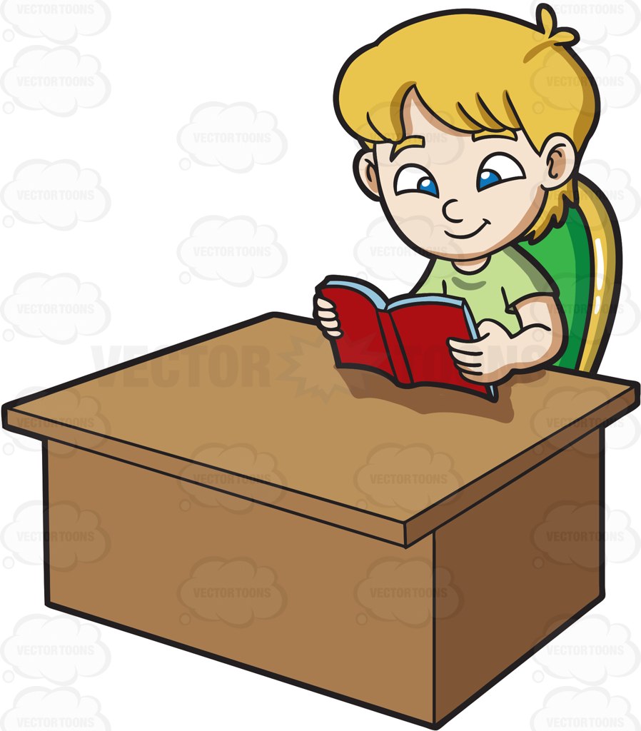 898x1024 A Boy Reading A Book On A Solid Maroon 69140e Background Cartoon