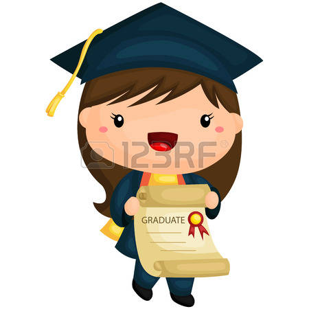 450x450 Girl Graduate Clipart Kindergarten Graduate Girl Clip Art Coloring