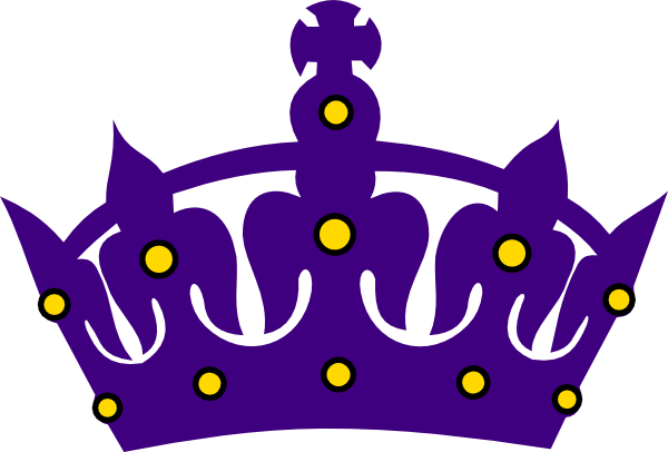 600x406 Purple Crown With Gold Clip Art
