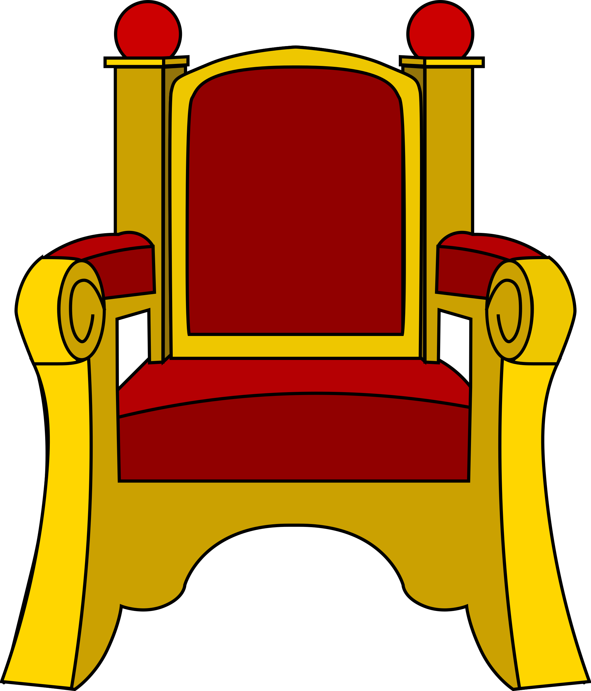 2053x2400 King Dragon Throne Clipart