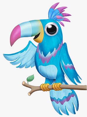 297x400 Hand Painted Macaw, Hand Painted, King Kong, Parrot Png Image