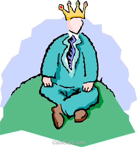 447x480 King Of The Hill Royalty Free Vector Clip Art Illustration