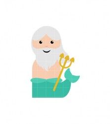 222x250 King Triton Clip Art Fairy Tale Clipart Art Hub