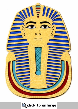 250x349 King Tut`s Mask Laser Die Cut