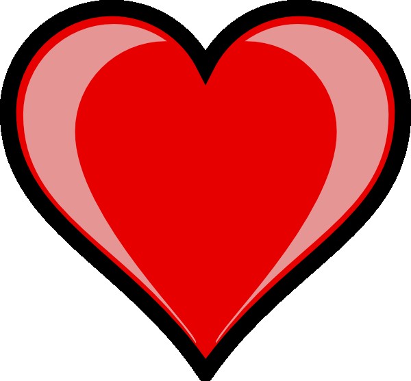 600x557 Heart Clip Art Outline Clipart Panda