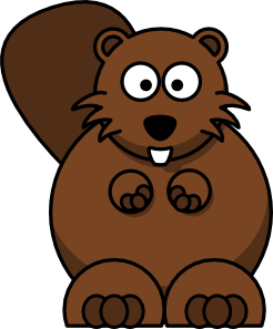 246x297 Cartoon Beaver Clip Art