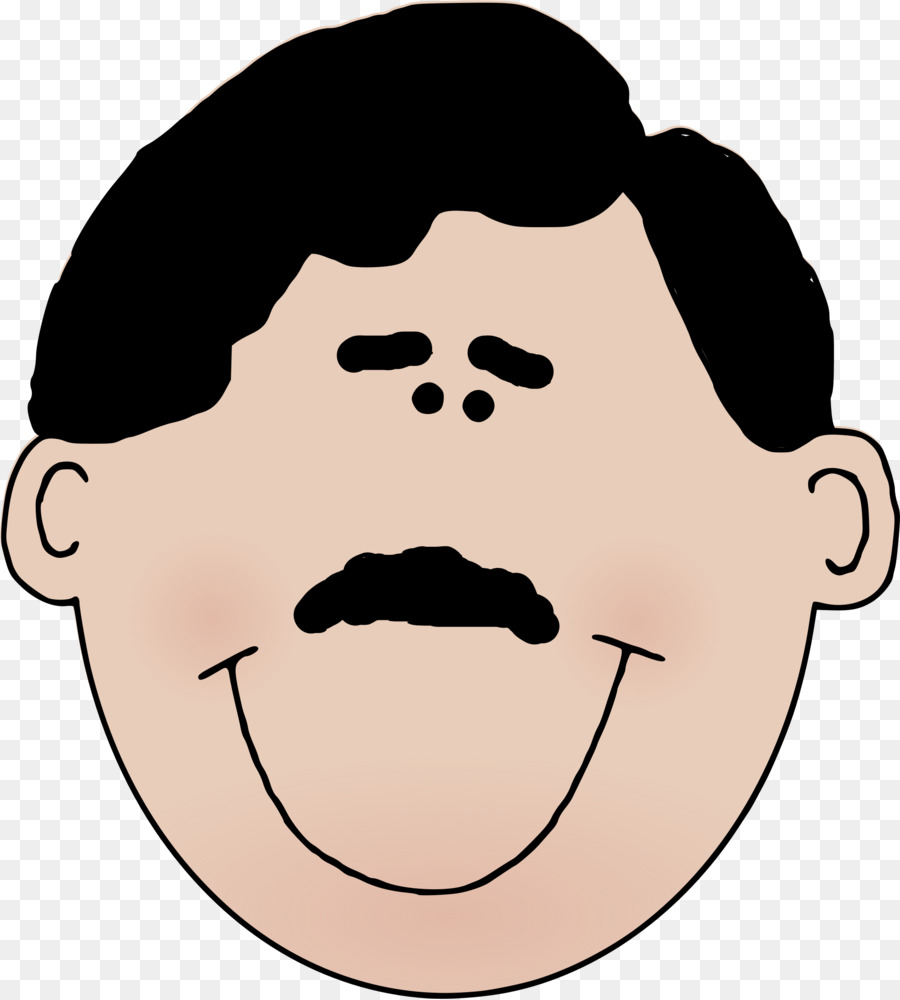 900x1000 Moustache Cartoon Man Clip Art