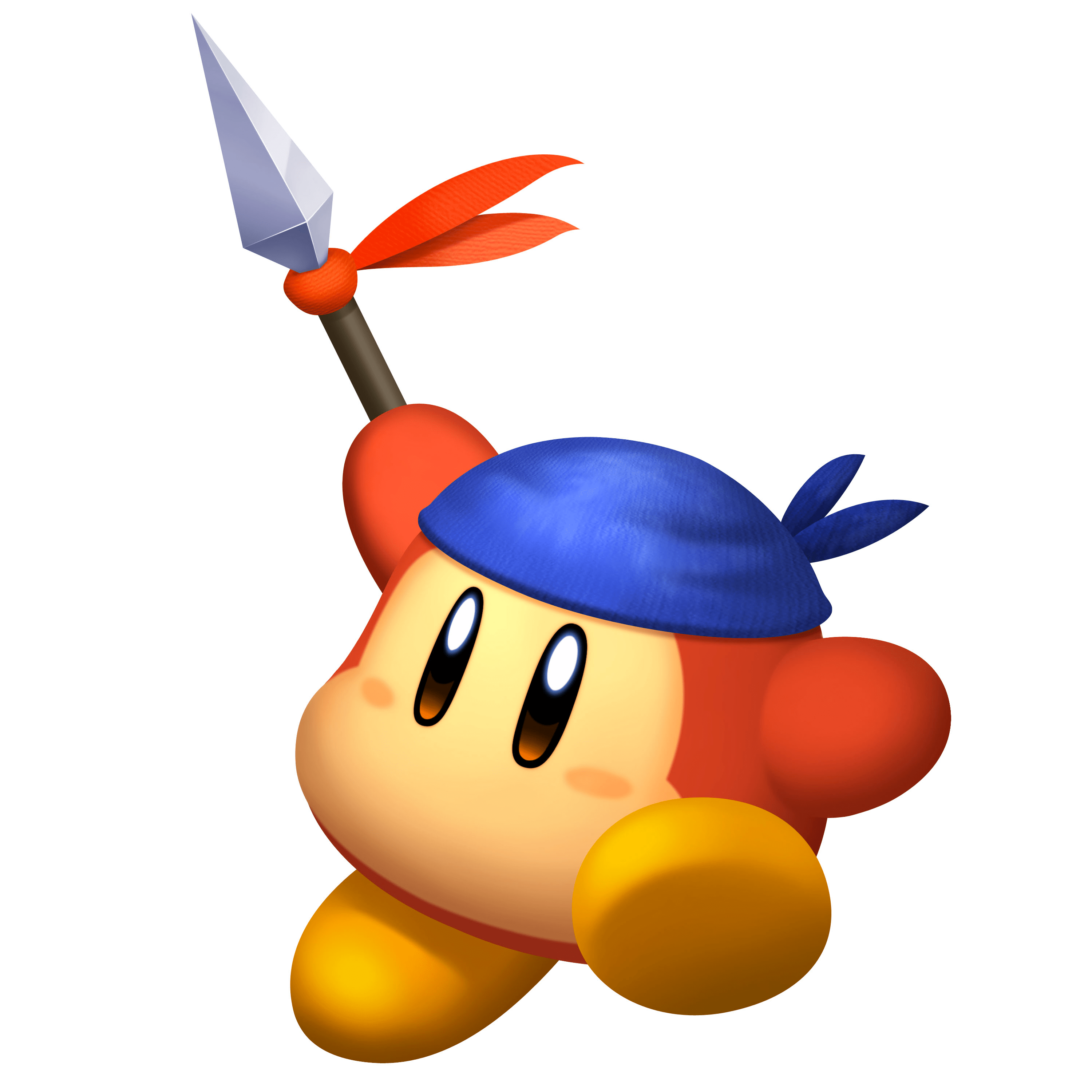 3000x3000 Kirby Bandana Waddle Dee Holding Spear Transparent Png