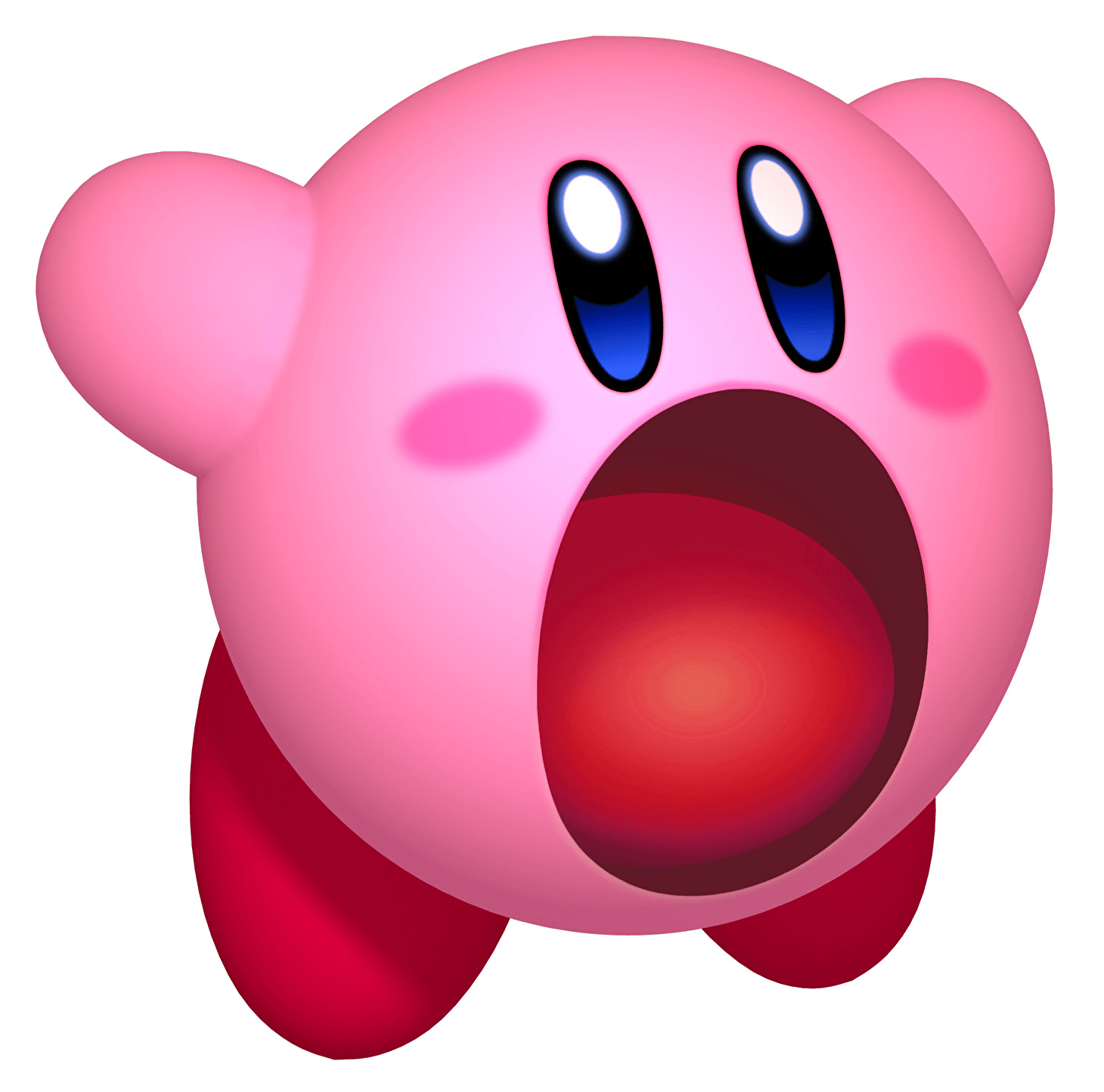 1460x1444 Kirby Mouth Wide Open Transparent Png