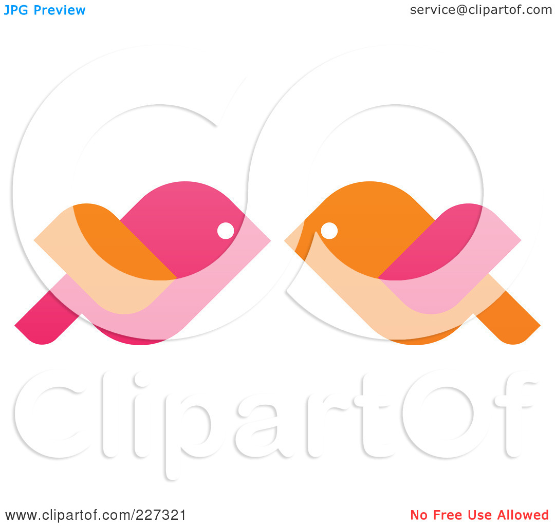 1080x1024 Kissing Birds Clipart