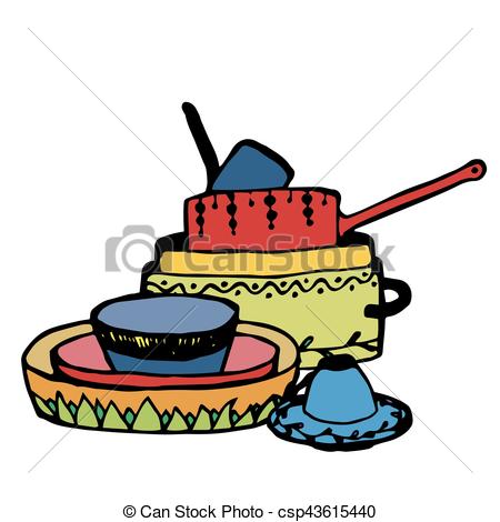 450x470 Kitchenware. Vector Doodle Kitchen Utensils. Vector Set . Eps