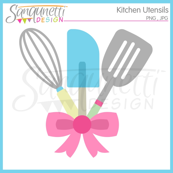 600x600 Weekend Freebie Kitchen Utensils Clipart