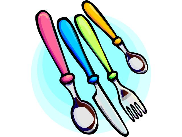 640x481 Free Clipart Of Silverware