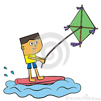400x400 Kite Surfing Clipart