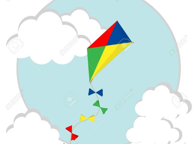 640x480 Red Kite Clipart