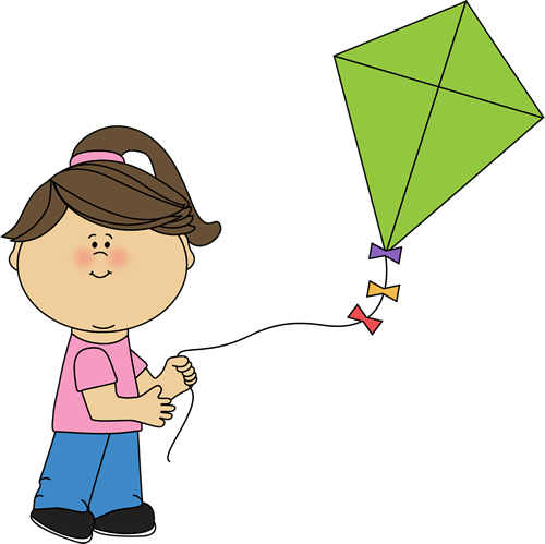 500x499 Girl Flying A Kite Spring Amp Summer Printables