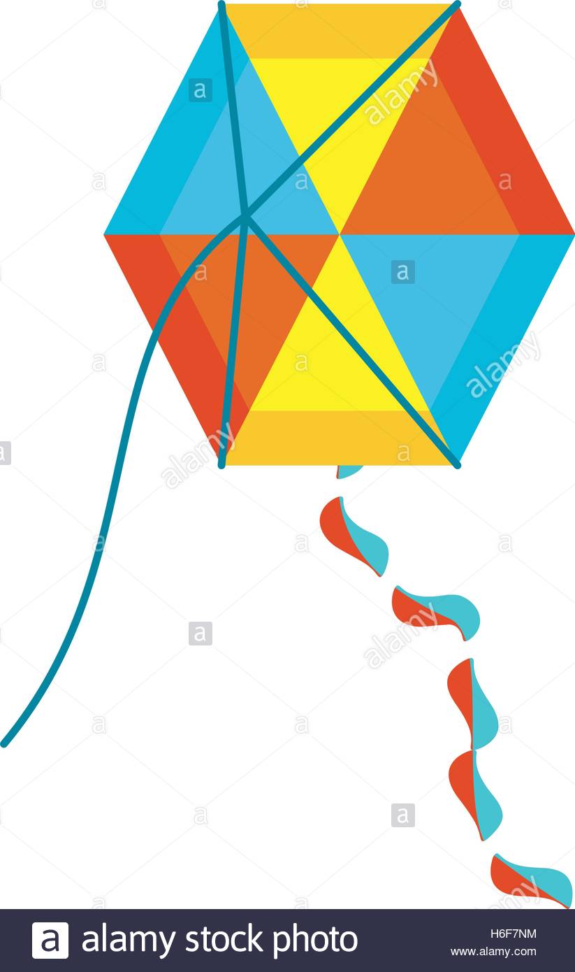 823x1390 Beautiful Kite Flying Isolated Icon Vector Illustration Design
