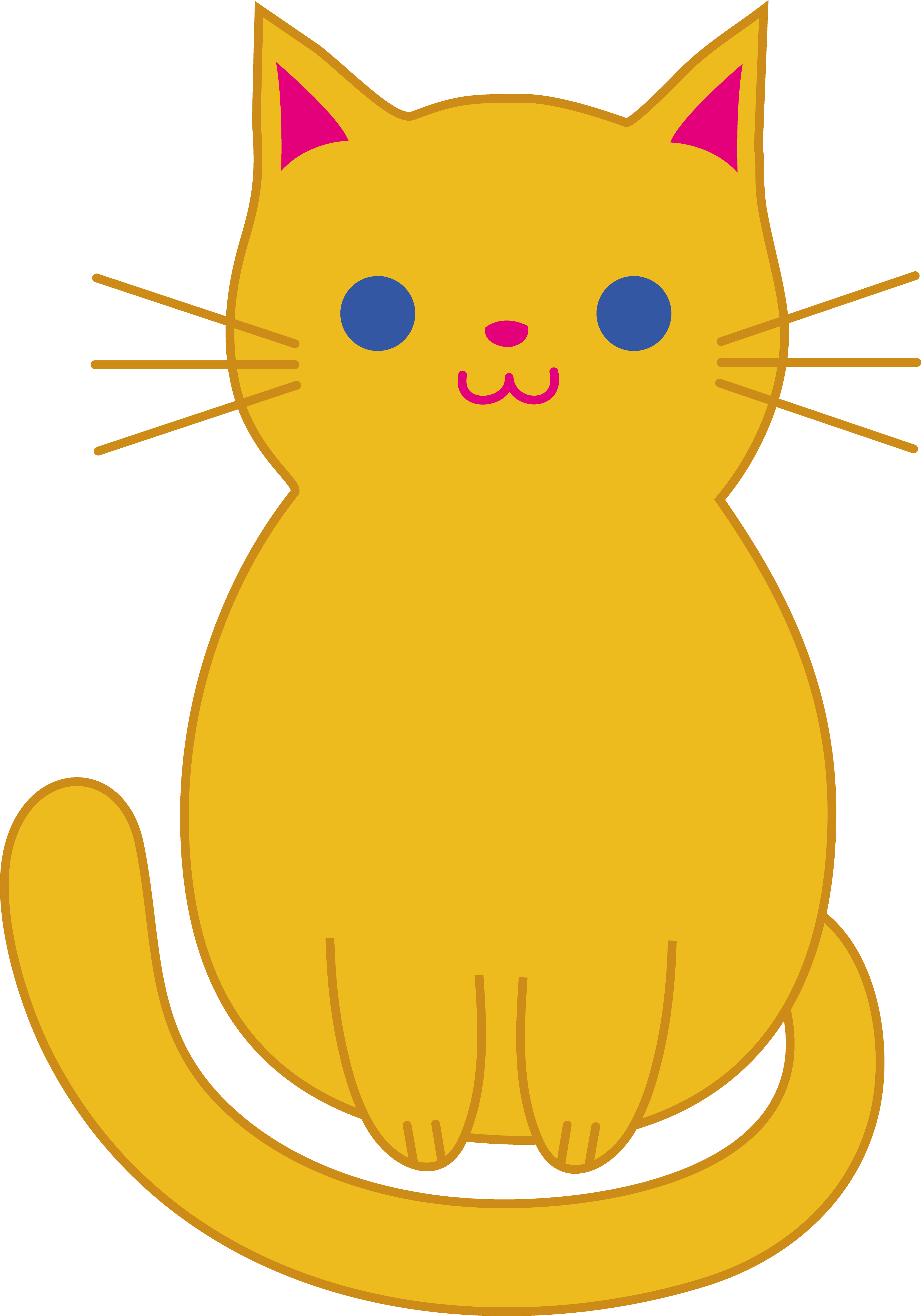 3528x5039 Fat Cat Clip Art Cute Orange Kitten Clip Art Cats