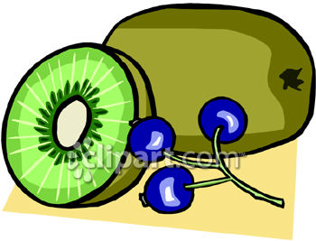 350x267 Kiwi Fruit With Blueberries