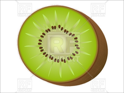 400x300 Kiwi Cut Royalty Free Vector Clip Art Image